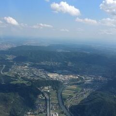 Flugwegposition um 14:05:40: Aufgenommen in der Nähe von Gemeinde Deutschfeistritz, Österreich in 1501 Meter